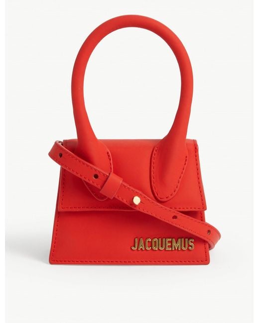 Jacquemus Red Le Chiquito Mini Leather Tote