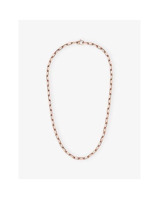 Cartier Metallic Santos De Medium 18Ct Rose- Chain Necklace