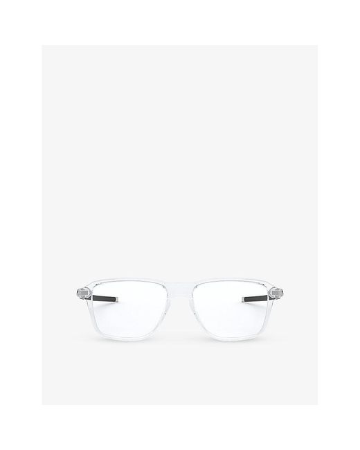 Oakley White Ox8166 Wheel House Square-frame O-matter Glasses for men