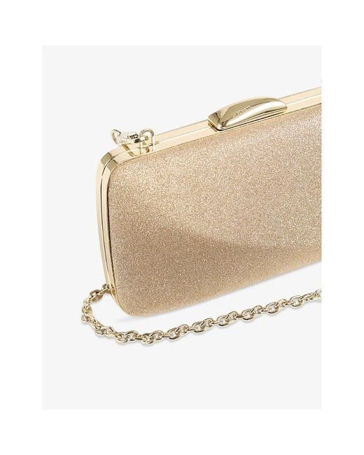 L.K.Bennett Natural Charlotte Glittered Clutch Bag