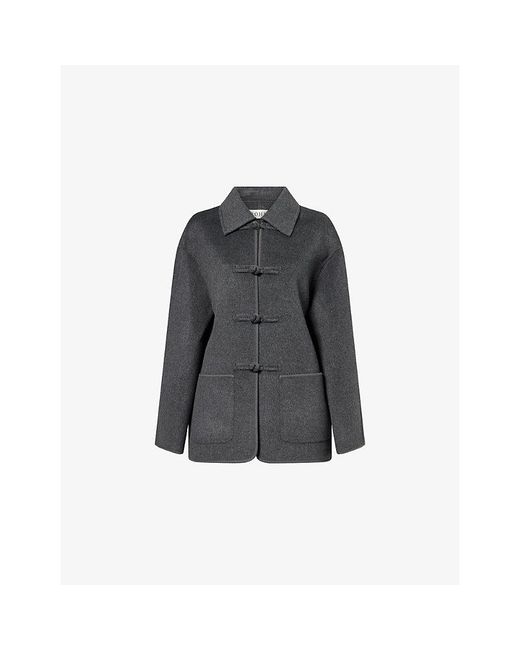 RÓHE Frames Gray Pankou Brushed Wool Jacket