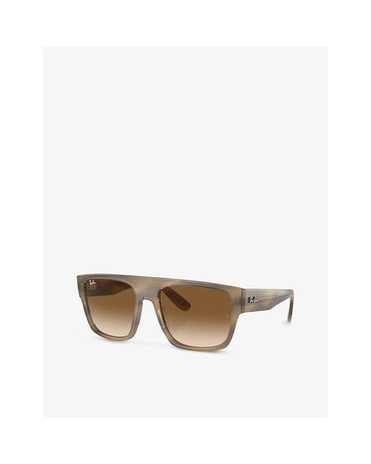 Ray-Ban Brown Rb0360s Drifter Square-frame Propionate Sunglasses
