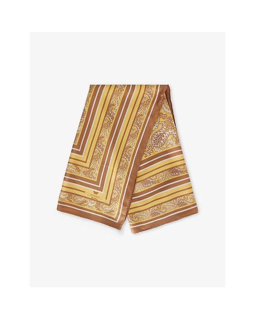 Weekend by Maxmara Natural Onesto Printed Silk Scarf