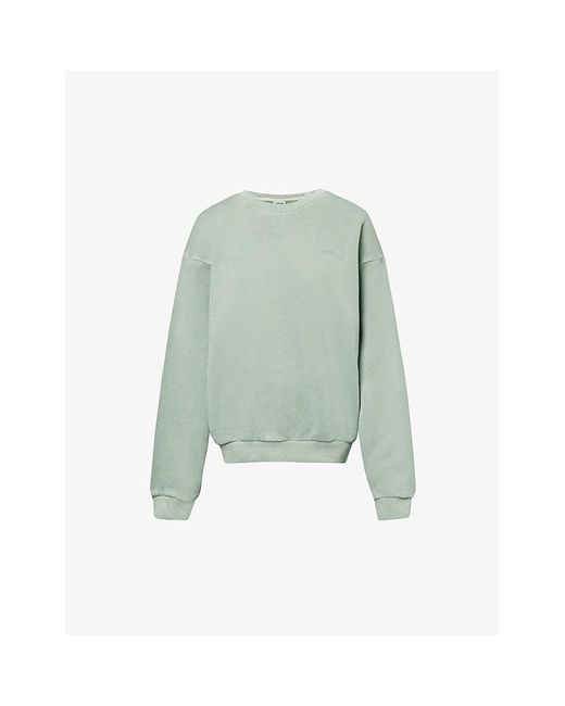 GYMSHARK Green Everywear Comfort Logo-embossed Cotton-jersey Sweatshirt