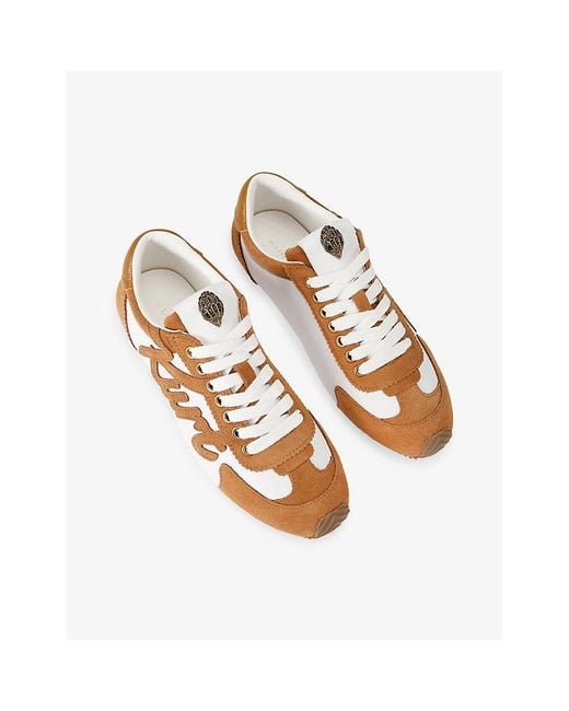 Kurt Geiger Brown Kurt Islington Leather Trainers
