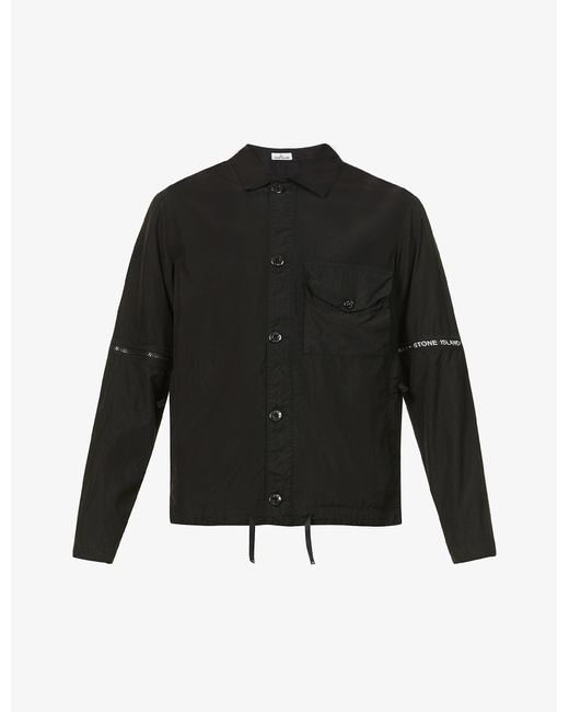 Stone Island Synthetic Detachable sleeves Brand trim Regular fit Shell 