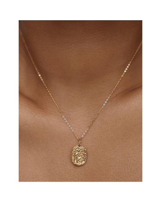 Monica Vinader White Combinations 18Ct- Vermeil Pendant Necklace