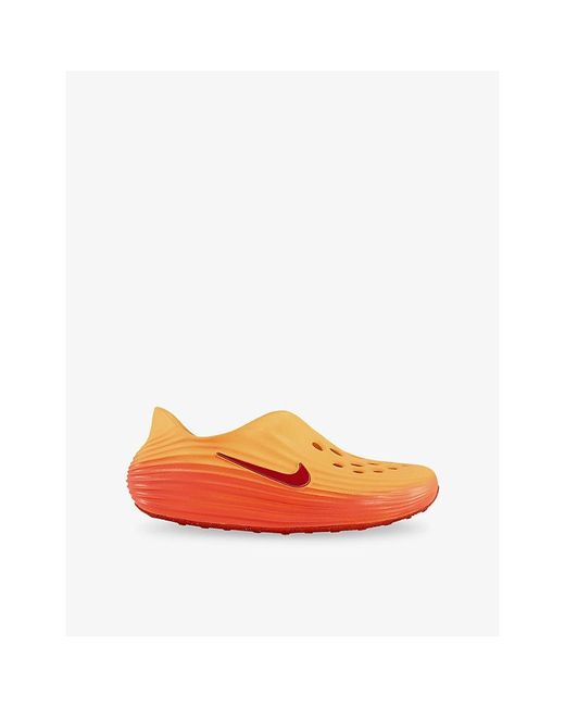 Nike Orange React Rejuven8 Leather Shoes for men