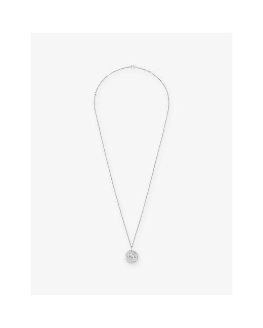 Van Cleef & Arpels White Zodiaque Medal Taurus Rhodium-Plated 18Ct- Pendant