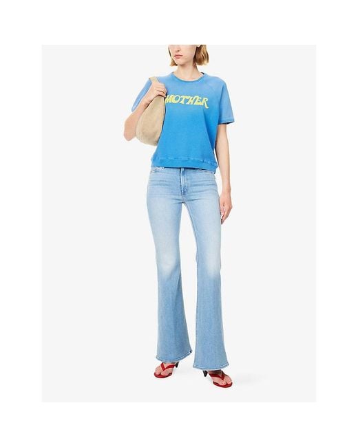 Mother Blue The Doozy Flared Denim Jeans