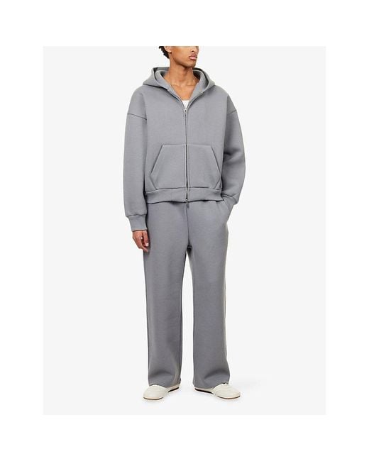 Seventh Gray V2 Stacks Straight-Leg Cotton-Blend Jogging Bottoms for men