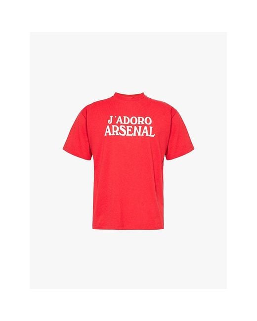 Aries X Arsenal J'Adoro Crew-Neck Relaxed-Fit Cotton-Jersey T