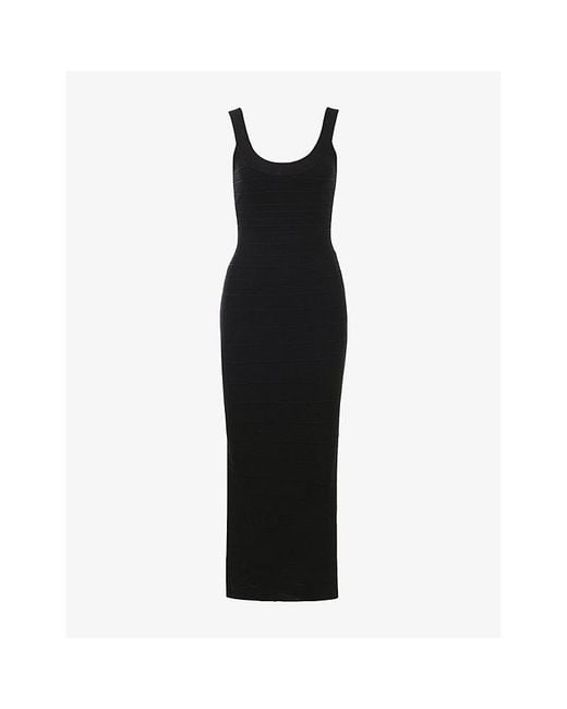 House Of Cb Black The Og Bandage Stretch-Woven Maxi Dress Xs (A-C Cup)