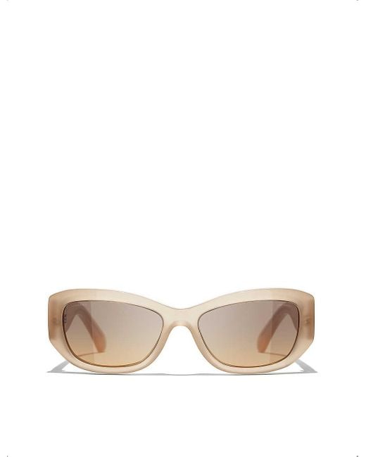 Chanel Natural Rectangle Sunglasses
