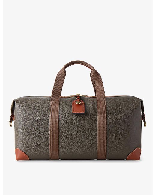 Mulberry Brown Heritage Clipper Medium Faux-leather Holdall Bag