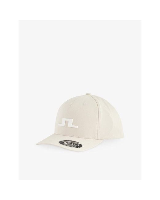 J.Lindeberg White Heath Logo-Embroidered Cotton Cap for men