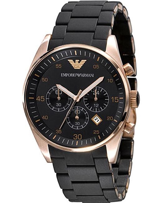 Emporio Armani Multicolor Ar5905 Stainless Steel And Silicone Watch for men