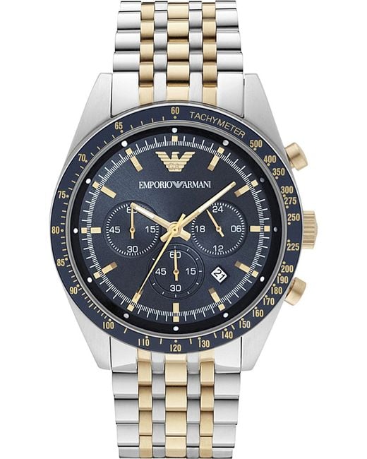 Emporio Armani Blue Ar8030 Stainless Steel Watch for men