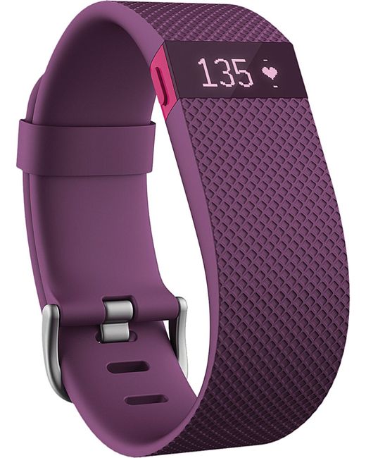 Fitbit Heart Rate Activity Tracker Large in Purple (Plum ... Fitbit Heart Rate Activity Tracker Large in Purple (Plum ...