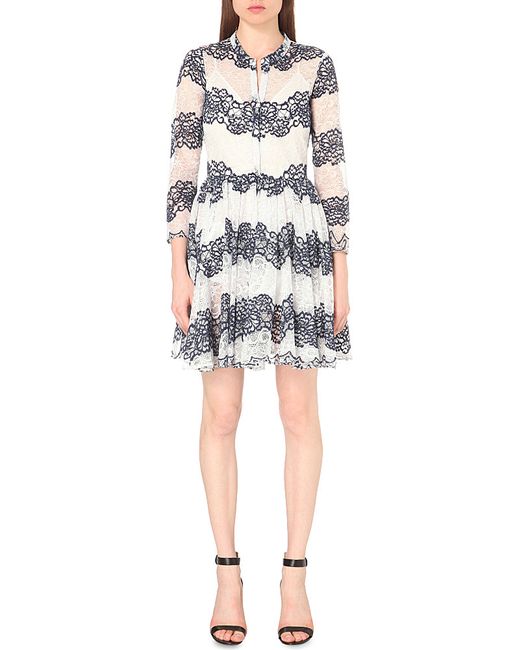 Maje Rayela Lace Dress in Navy (Blue 