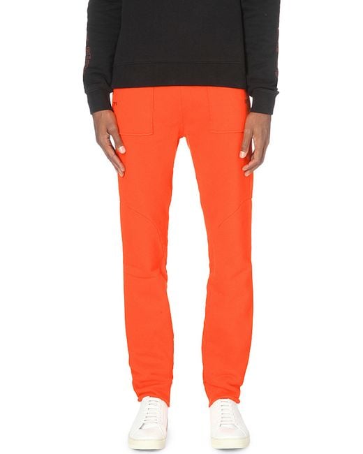 Off-White c/o Virgil Abloh Orange Off-white X Vlone Cotton Jogging Bottoms for men