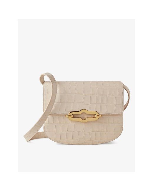 Mulberry Natural Pimlico Croc-embossed Leather Cross-body Bag