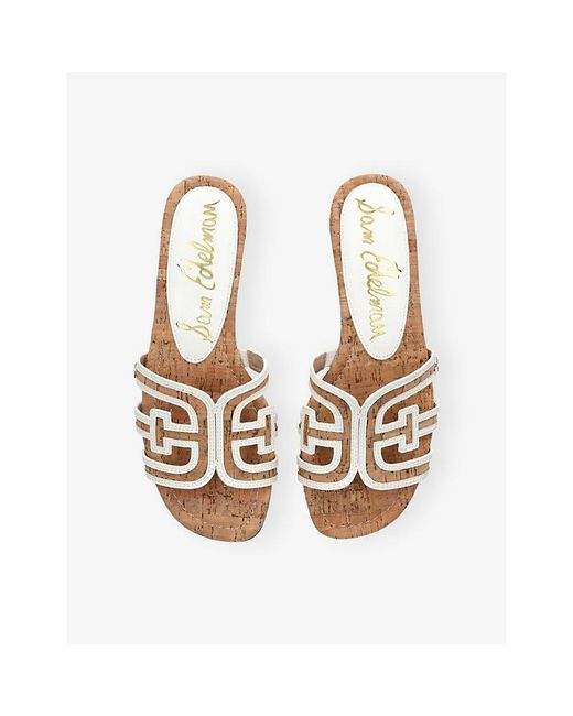 Sam Edelman White Bay Woven Sandals