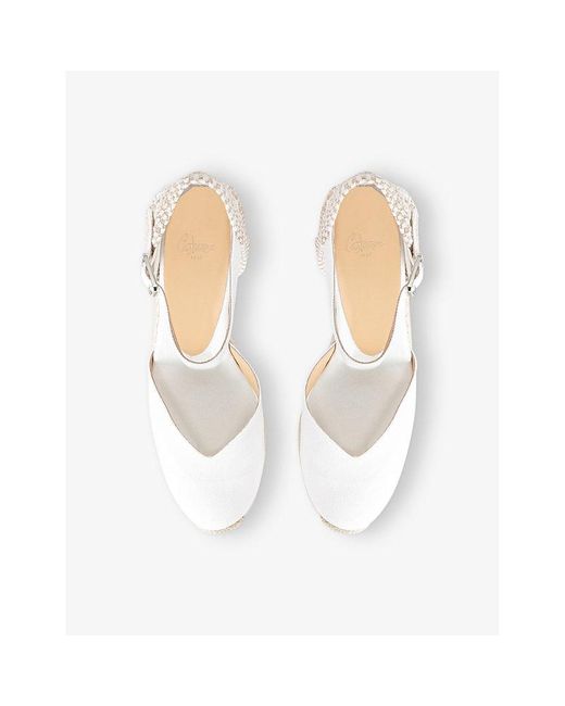 Castaner White Chiara Lace-Up Cotton-Canvas Espadrilles