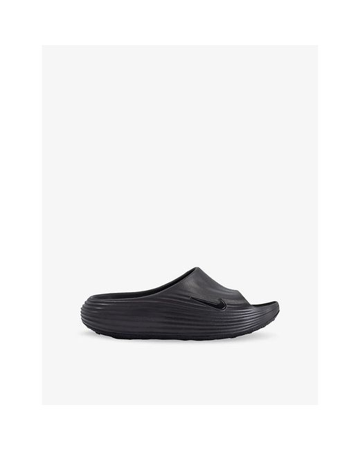 Nike Blue React Rejuven8 Rubber Slides for men