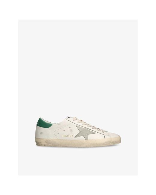 Golden Goose Deluxe Brand White Superstar Leather Low-Top Trainers for men
