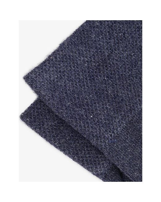 Falke Blue Sensitive London Stretch-Cotton-Blend Socks