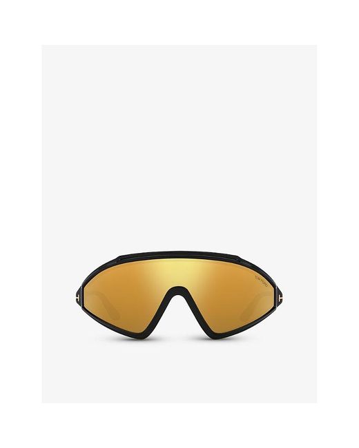 Tom Ford Metallic Tr001794 Square-frame Acetate Sunglasses