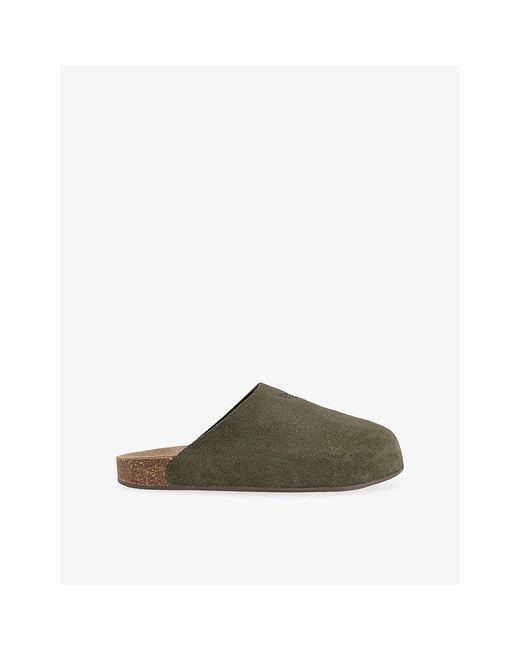 Adidas Green Adimule Suede Slides for men