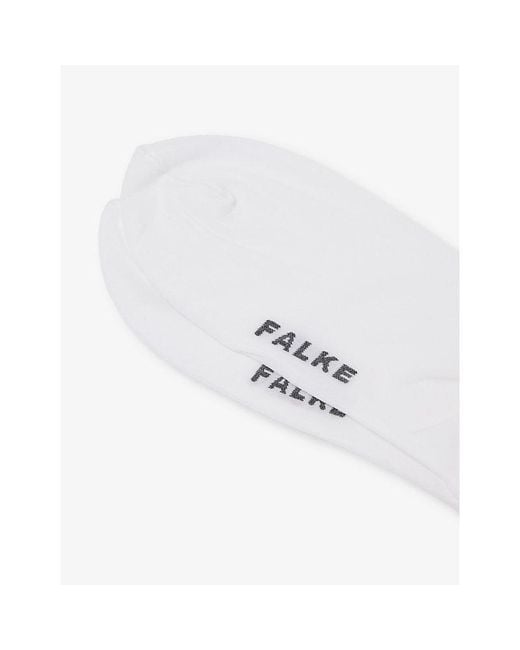 Falke White Fine Softness Stretch Woven-Blend Socks