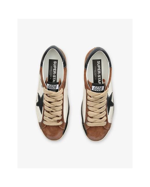 Golden Goose Deluxe Brand Natural Superstar 81945 Leather Trainers for men