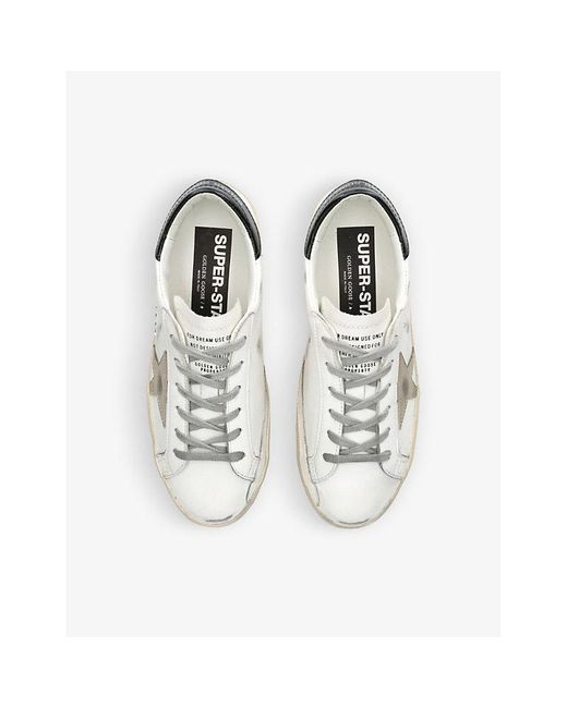 Golden Goose Deluxe Brand Natural Superstar 11538 Brand-patch Leather Low-top Trainers
