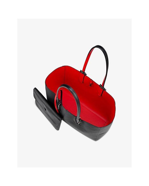 Christian Louboutin Black Cabata Small Leather Tote Bag