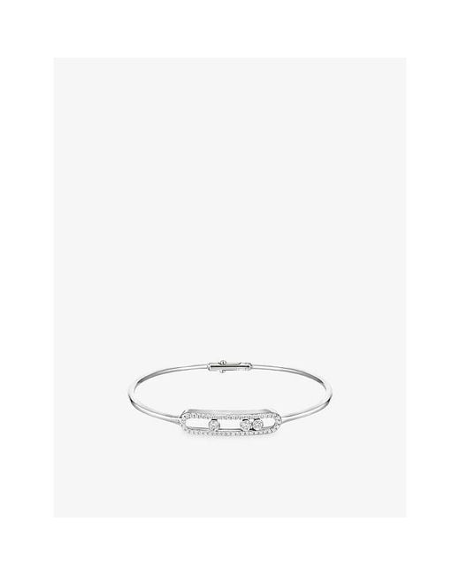 Messika White Move Classique 18Ct And 0.56Ct Diamond Bangle