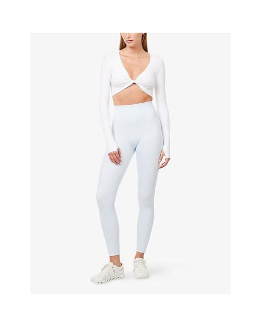 Sisterly Tribe White Softsculpt Full-Length Workout Leggings