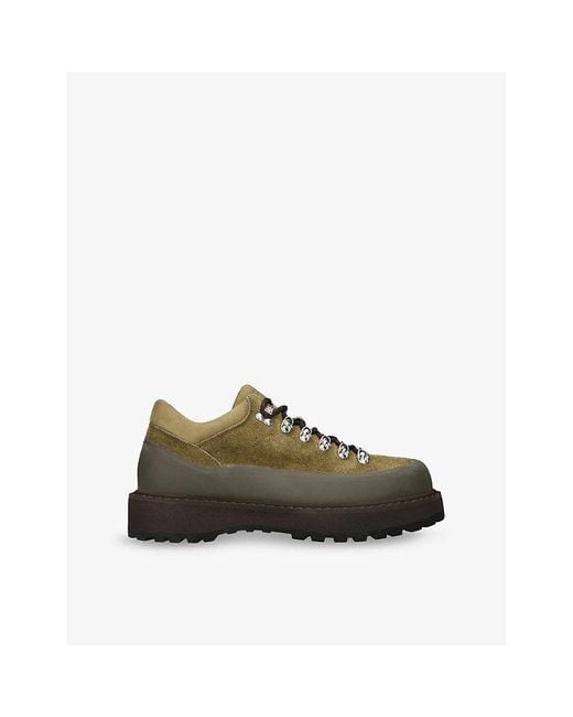 Diemme Green Cornaro Gomma Suede Boots for men