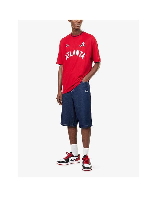 KTZ Blue New York Yankees Mlb Relaxed Denim Jorts for men