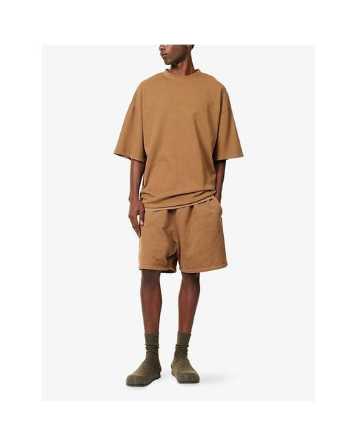 Entire studios Brown Boxy-Fit Crewneck Cotton T-Shirt&Nbsp for men