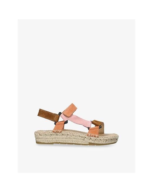 Manebí Multicolor Contrast-Colour Suede Hiking Sandals