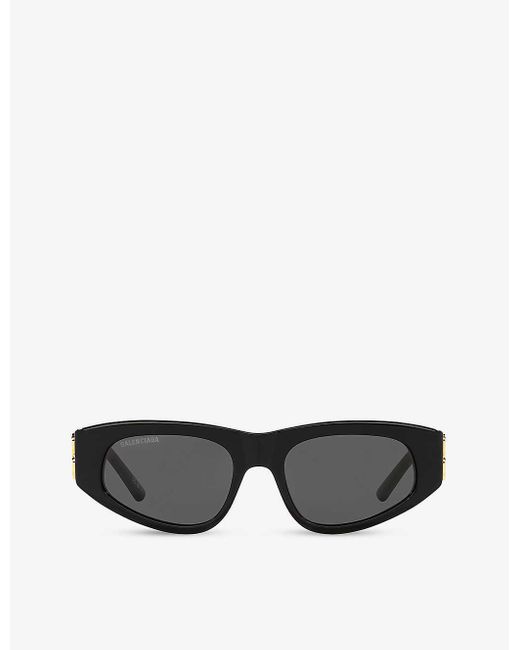 Balenciaga Bb0095s Cateye Frame Acetate Sunglasses in Black Lyst