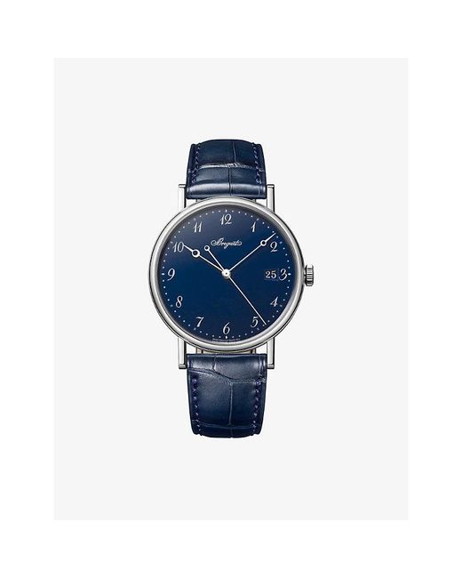 Breguet Blue Classique 18Ct- And Leather Automatic Watch 38Mm for men
