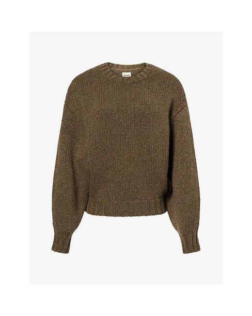 Khaite Green Gemma Round-Neck Cashmere Jumper