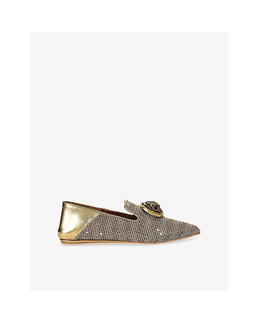 Kurt Geiger Multicolor Chelsea Pointed-Toe Fabric Flats