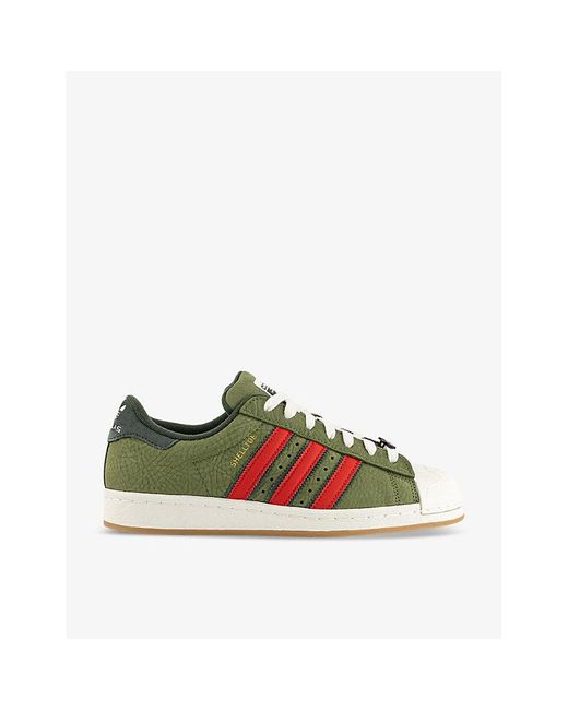 Adidas Green Tmnt Shelltoe Leather Low-top Trainers for men