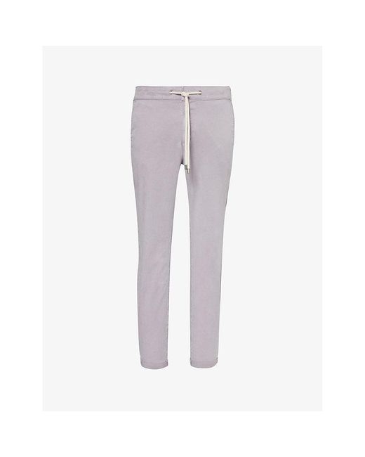 PAIGE Gray Fraser Tapered-leg Stretch-woven Trousers for men