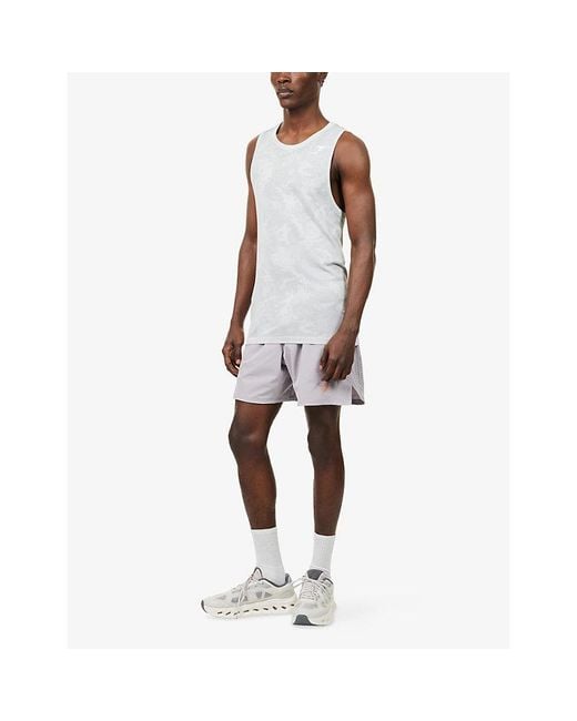 GYMSHARK Purple Sport Hybrid Logo-Print Woven Shorts for men